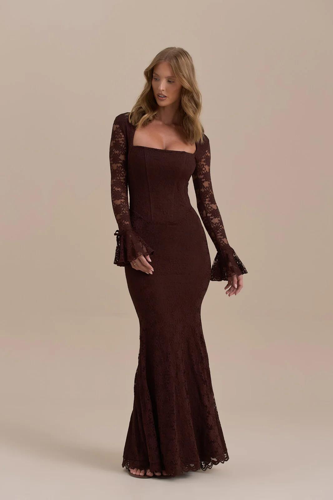 Lace Mermaid Maxi Dress